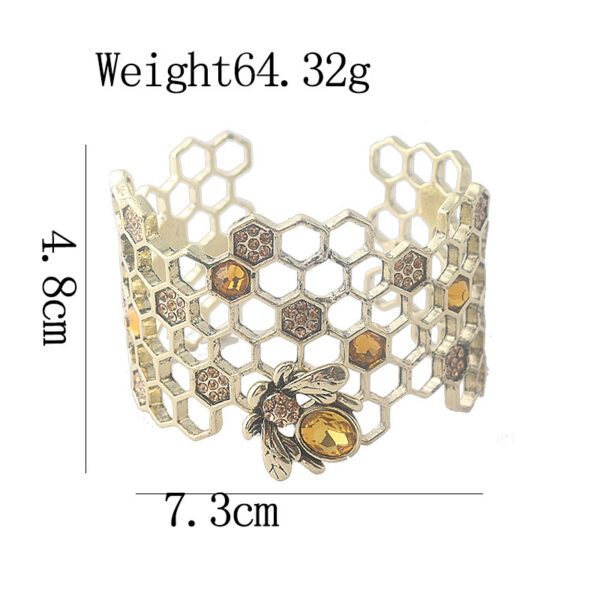 Wholesale Honeycomb Hollow Alloy Bracelet