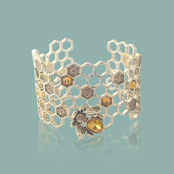 Wholesale Honeycomb Hollow Alloy Bracelet