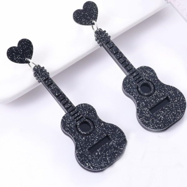 16935848432_80763289 Wholesale Vintage Classical Guitar Acrylic Ear Studs