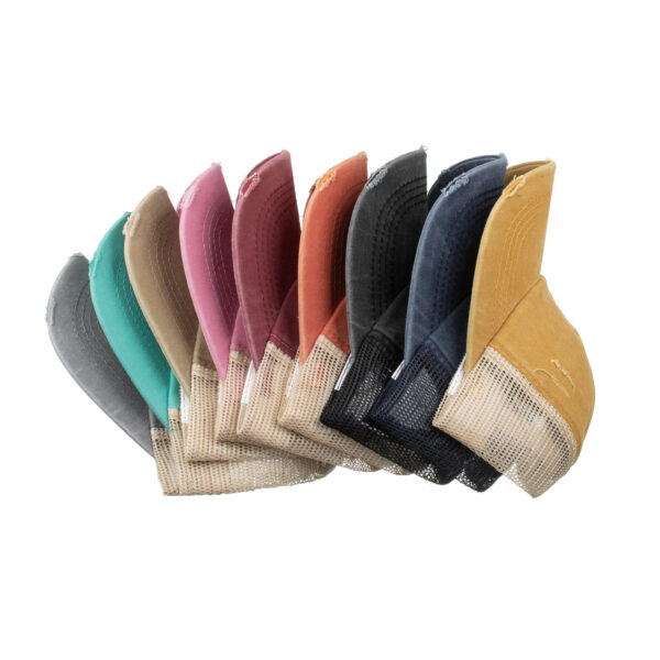 Wholesale Washed Cross Ponytail Cotton Baseball Caps