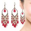 Wholesale Jewelry Long Tassel Alloy Earrings