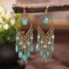 Wholesale Jewelry Long Tassel Alloy Earrings