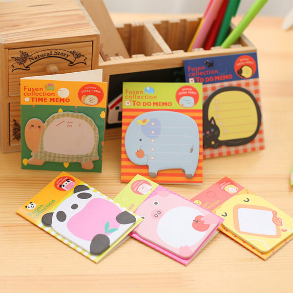 Wholesale Paper Cartoon Animal Sticky Notes