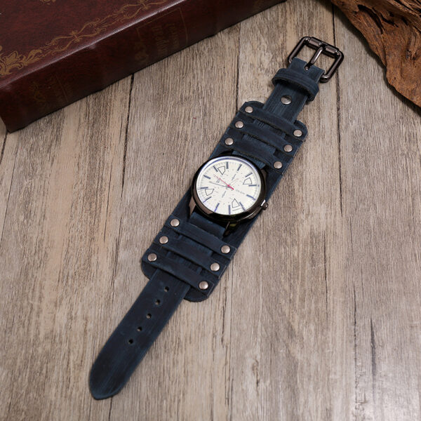 Wholesale Cowhide Adjustable Men's Leather Bracelet Watches