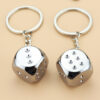 Wholesale Zinc Alloy Solid Large Dice Keychains
