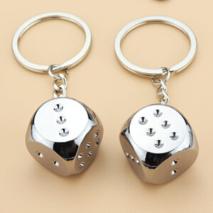 17230042253_1938005662 Wholesale Zinc Alloy Solid Large Dice Keychains
