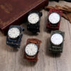 Wholesale Cowhide Adjustable Men's Leather Bracelet Watches