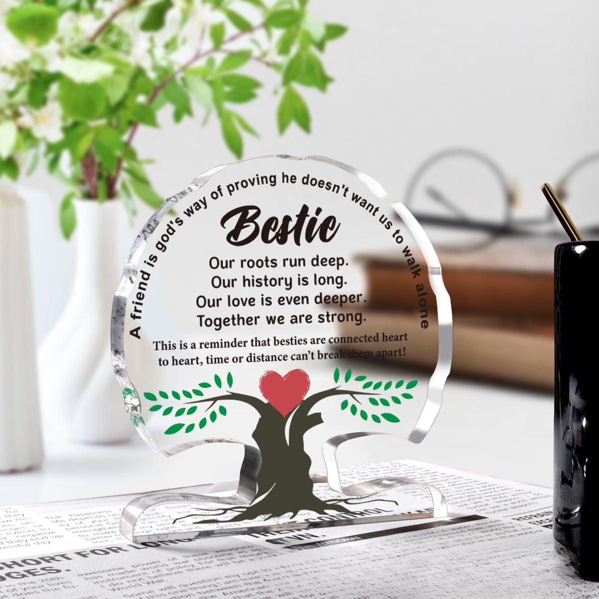 Wholesale of Acrylic Tree Shaped Ornaments for Mother's Day and Father's Day