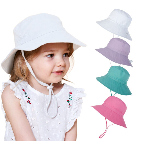 17465087048_1330256901-1 Wholesale Children's Sunscreen Polyester Cotton Fisherman Hat