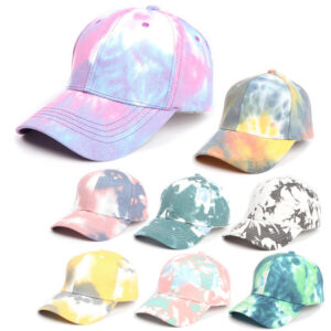 Wholesale Cotton Tie Dye Gradient Baseball Caps