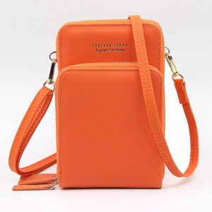 Wholesale PU Three-layer Zippered Single Shoulder Crossbody Bag
