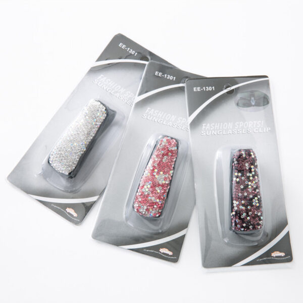 17574937954_1549861246 Wholesale ABS Car Glasses Clip with Diamonds