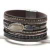 17629678843_745325296 Wholesale Bohemian Multi-layer Woven Crystal Accessories Leather Bracelets