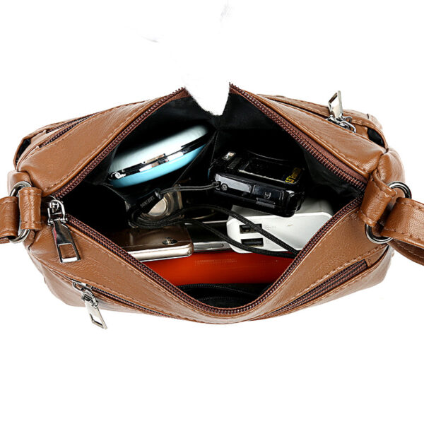 Wholesale PU Soft Leather Multi-layer Large Capacity Single Shoulder Crossbody Bags