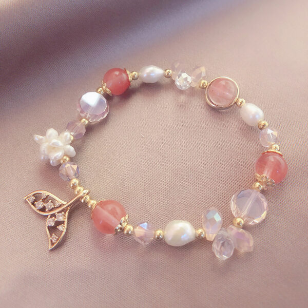 Wholesale Mermaid Tail Crystal Beaded Bracelet