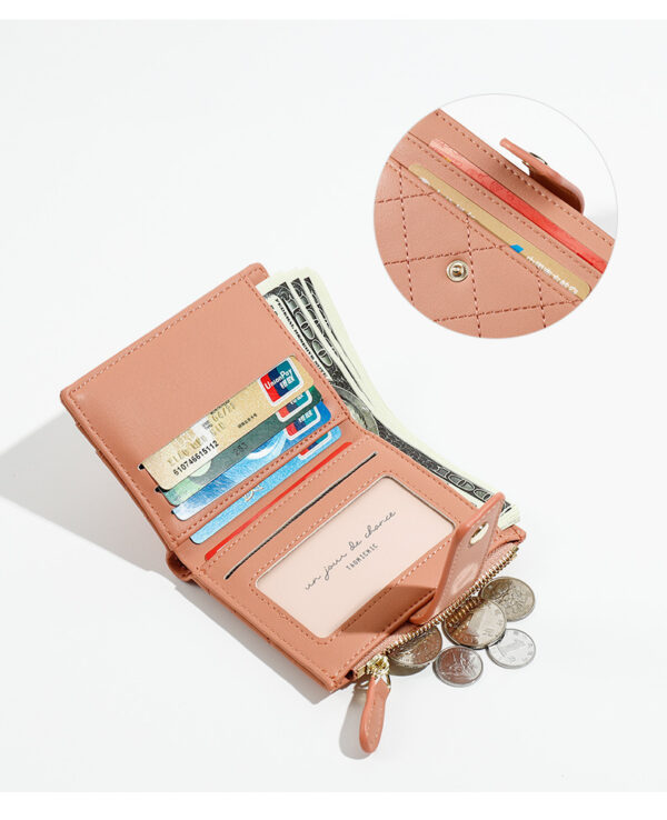 Wholesale New Creative Zipper Multi-card Slot Short Women's PU Coin Purse