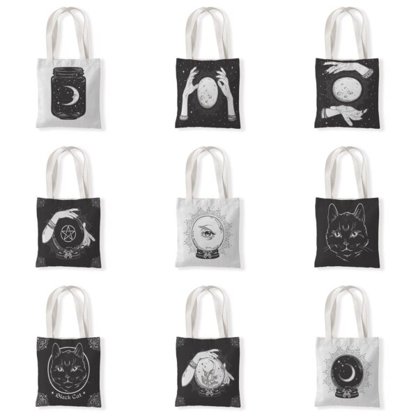 Wholesale Witchcraft Dark Horror Canvas Bag
