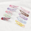 Wholesale Painted Water Drop Candy Color Kids Hair Clips