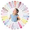 Wholesale Painted Water Drop Candy Color Kids Hair Clips