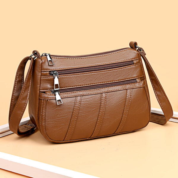 Wholesale PU Soft Leather Multi-layer Large Capacity Single Shoulder Crossbody Bags