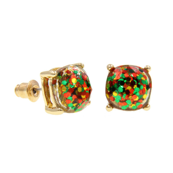 17855157311_1203997617 Wholesale Imitation Gemstone Square Sequin Colorful Resin Earrings