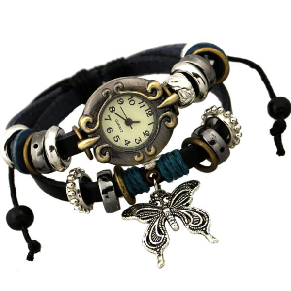 Wholesale of Butterfly Genuine Leather Bracelet Watches