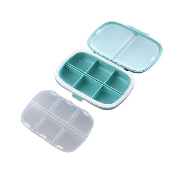 Wholesale PP Portable 8-compartment Sealed Medicine Box