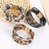 17903817276_128814302-1 Wholesale Alloy Leopard Magnetic Buckle Leather Beading Brass Tube Bacelet