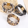 17903817276_128814302 Wholesale Alloy Leopard Magnetic Buckle Leather Beading Brass Tube Bacelet