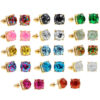 17997752179_1203997617 Wholesale Imitation Gemstone Square Sequin Colorful Resin Earrings