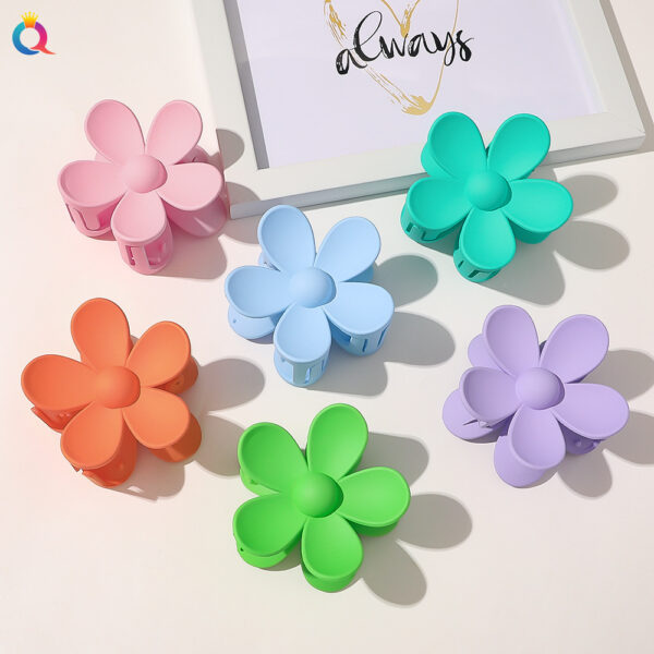 Wholesale Candy Color Flower Hair Clips
