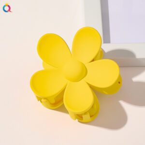 Frosted large flower hairpin-dark yellow / Factory direct sales
