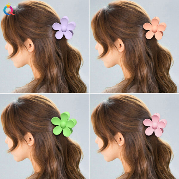 Wholesale Candy Color Flower Hair Clips