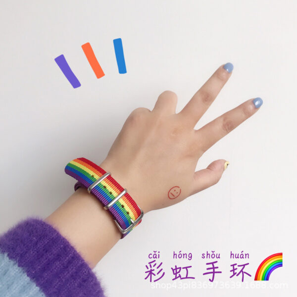 Wholesale Girly Heart Rainbow Gift Bracelet