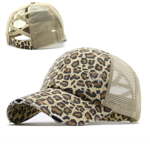 18110862159_933844502-1 Wholesale Cotton Elastic Band Cross Horsetail Baseball Cap