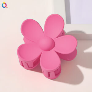 Frosted big flower hairpin-Rose Red / Factory direct sales