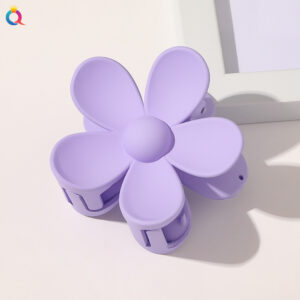 Frosted Big Flower Hairpin-Smoked Clothes Purple / Factory direct sales