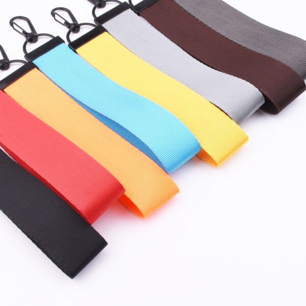 Wholesale Solid Color Nylon Webbing Keychain