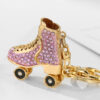 Wholesale Creative Diamond Skating Shoes Metal Keychain