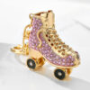 Wholesale Creative Diamond Skating Shoes Metal Keychain