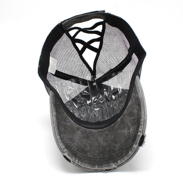 18170989605_933844502 Wholesale Cotton Elastic Band Cross Horsetail Baseball Cap