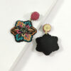 18187544034_1476080359 Wholesale Embroidery Flower Shape Mixed Material Earrings