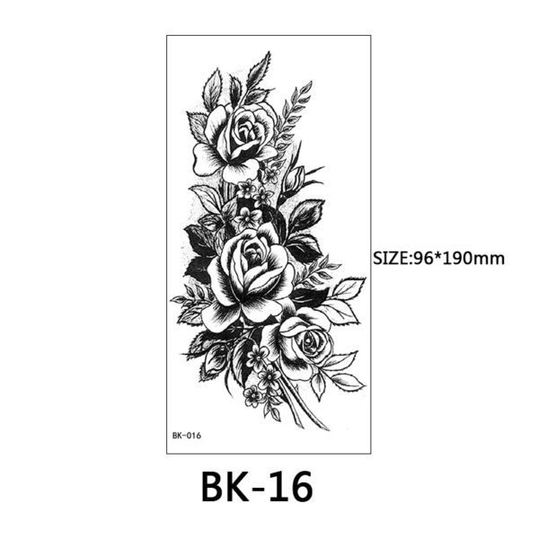 Wholesale Sketch Flower Tattoo Stickers