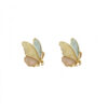 Wholesale Drip Oil Butterfly Color Alloy Earrings