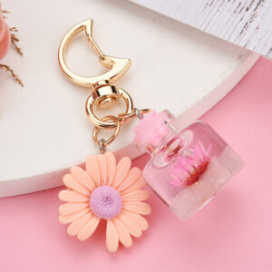 Pink / Moon buckle + bottle + flower