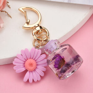 Purple / Moon buckle + bottle + flower