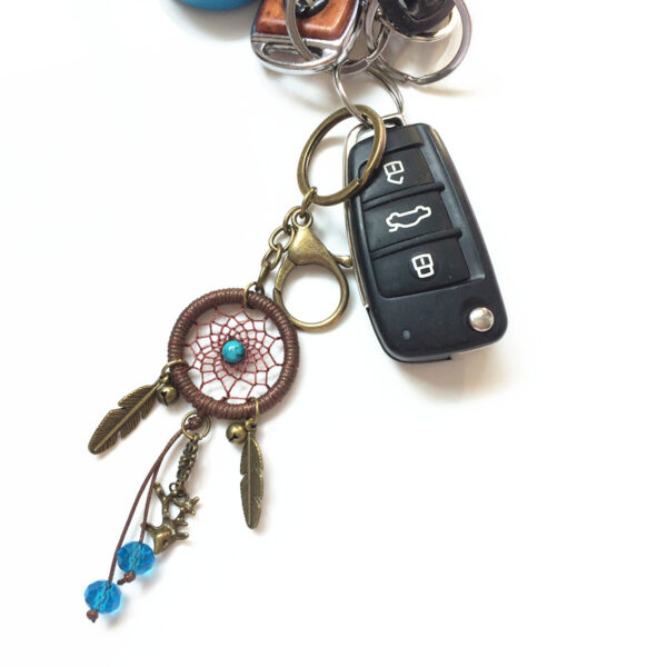 Wholesale Dreamcatcher Feather and Other Mixed Materials Keychains