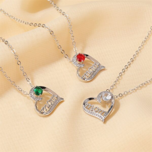 18513639348_2130544268 Wholesale Mother's Day Gift Love Letter Heart-shaped Mom Necklace