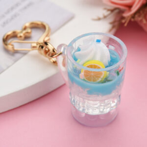 Light Blue / Love buckle + fruit milk tea cup
