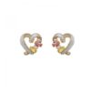 Wholesale Heart Shape Pearl Crystal Earrings